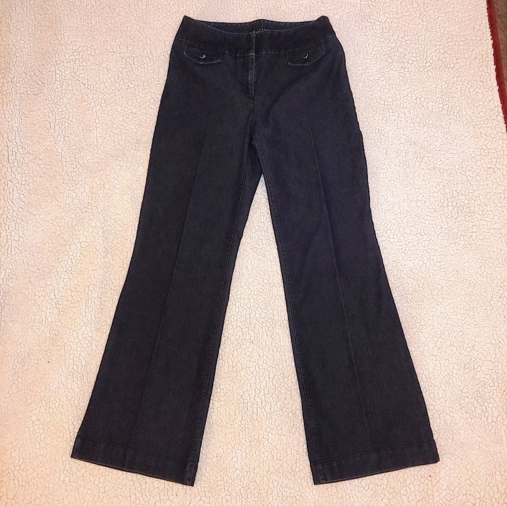 Apostrophe - Wide Leg Trouser Jeans - Dark Wash